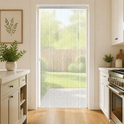Compact Chain Door Fly Screen 80x212 cm in Silver