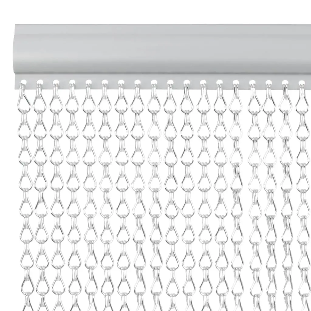 Chain Door Fly Screen 80x212 cm in Silver