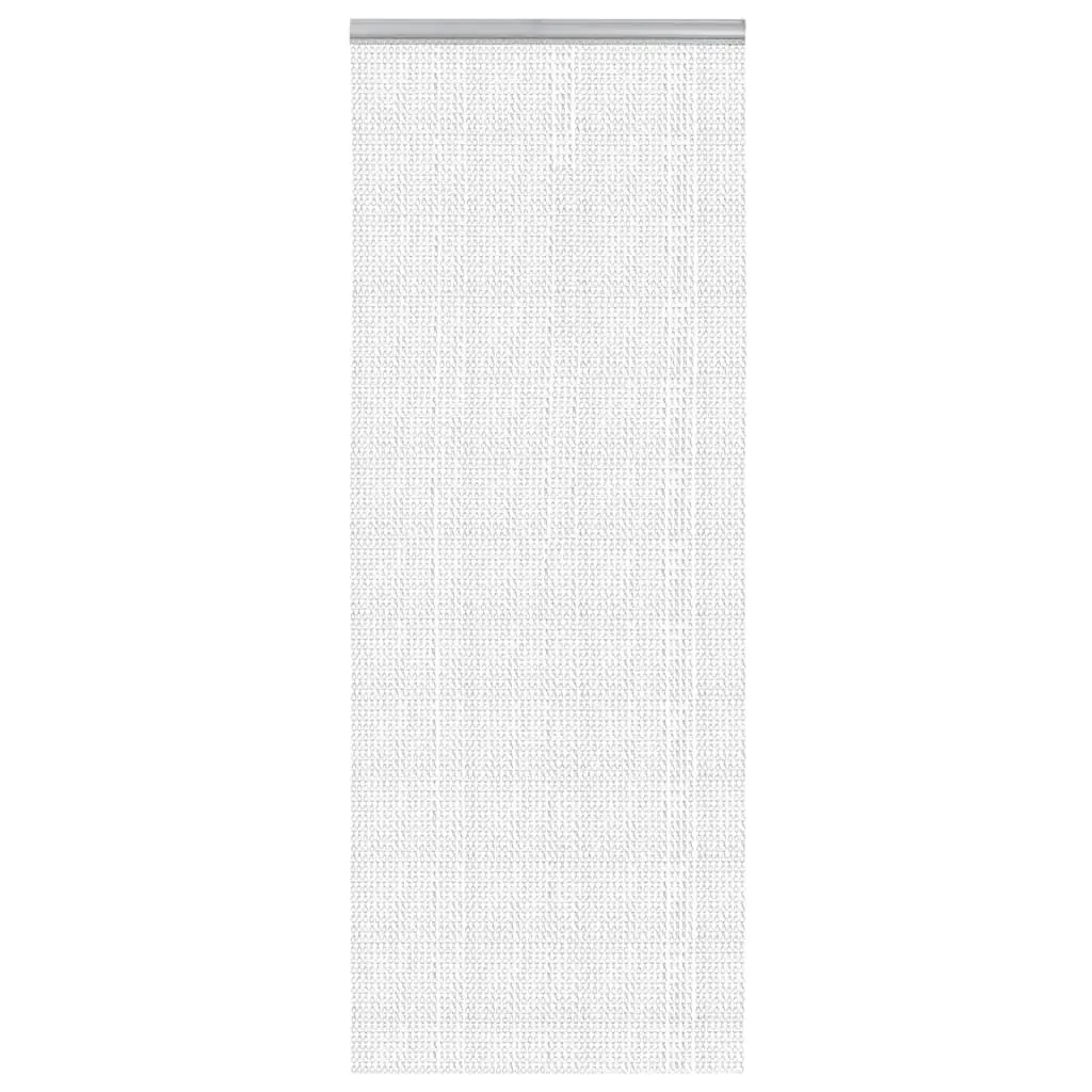 Chain Door Fly Screen Silver 80x221 cm Adjustable Insect Curtain