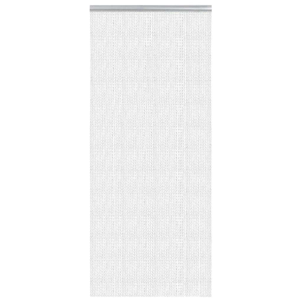 Chain Door Fly Screen Silver 90x220 cm Aluminium Insect Barrier Curtain