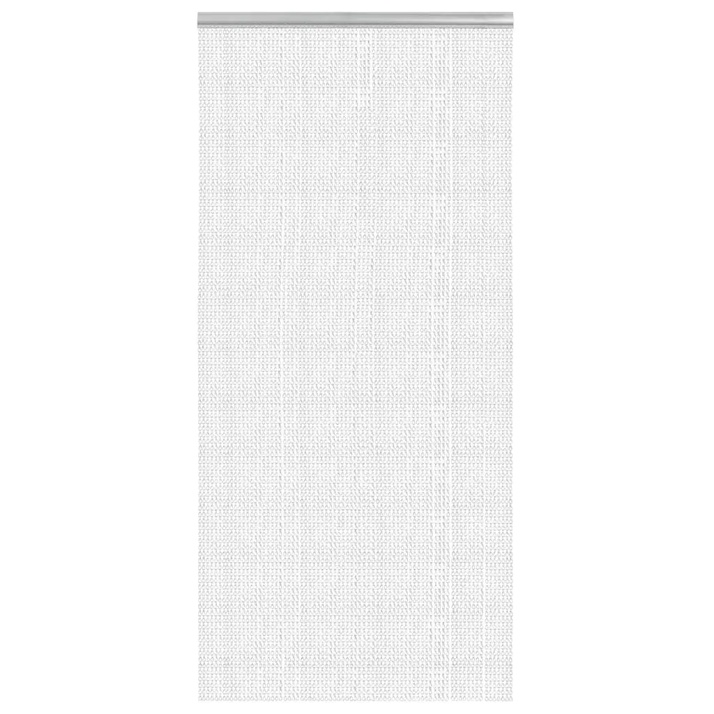 Chain Door Fly Screen Silver 100x226 cm Adjustable Insect Barrier