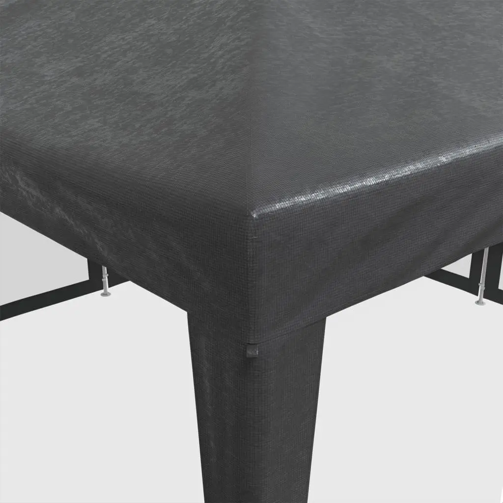 Party Tent Anthracite 4x4m Outdoor Gazebo Canopy with 8 Mesh Sidewalls