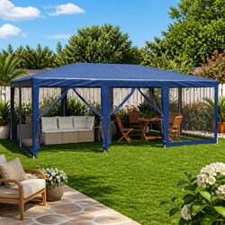 6x4m Blue Outdoor Tent