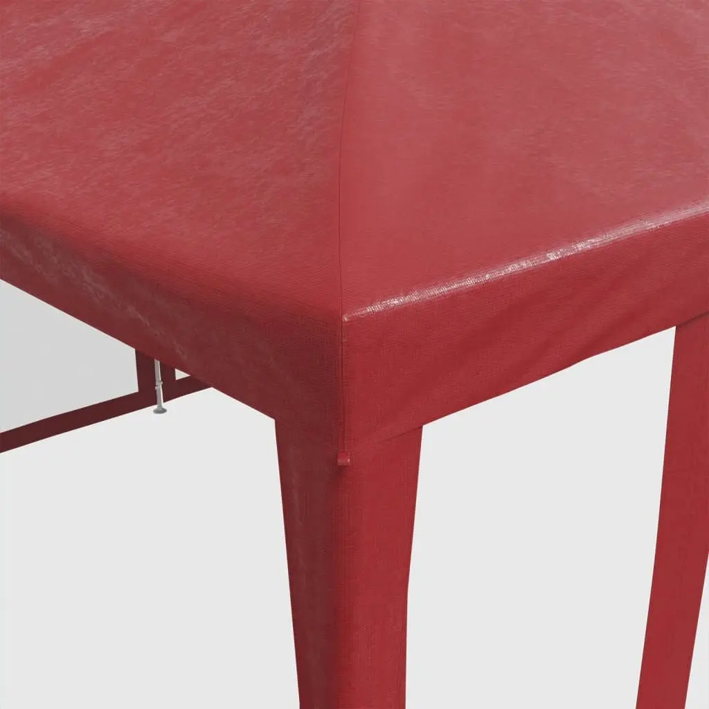 Party Tent Red 6x4m Outdoor Gazebo Canopy with 10 Mesh Sidewalls