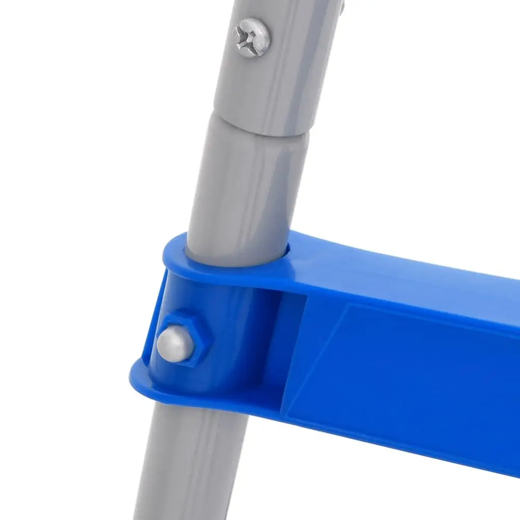 Pool Ladder Blue 84cm Steel Plastic Non-Slip Steps