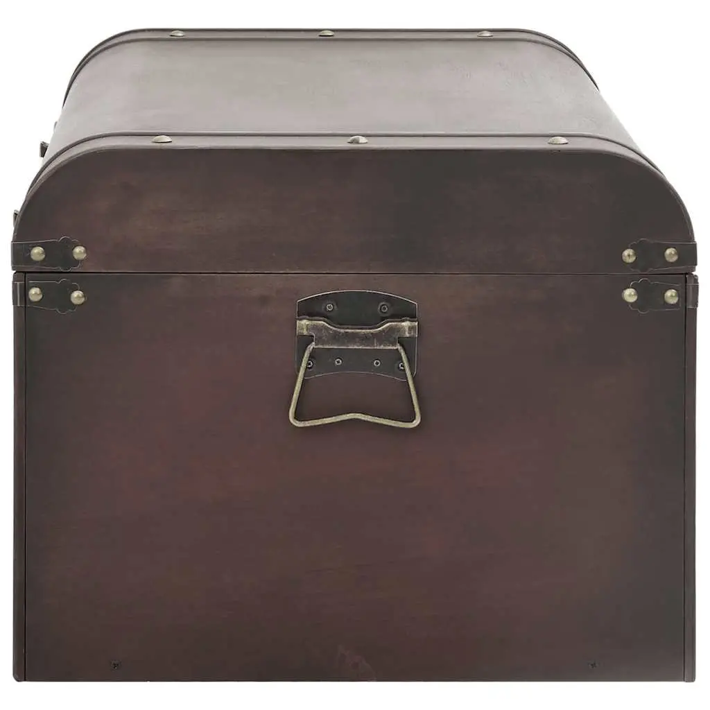 Storage Chest Brown Plywood 90x50x39.5 cm 2-in-1 Coffee Table with Latches