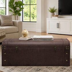 Brown Storage Chest for Easy Organization