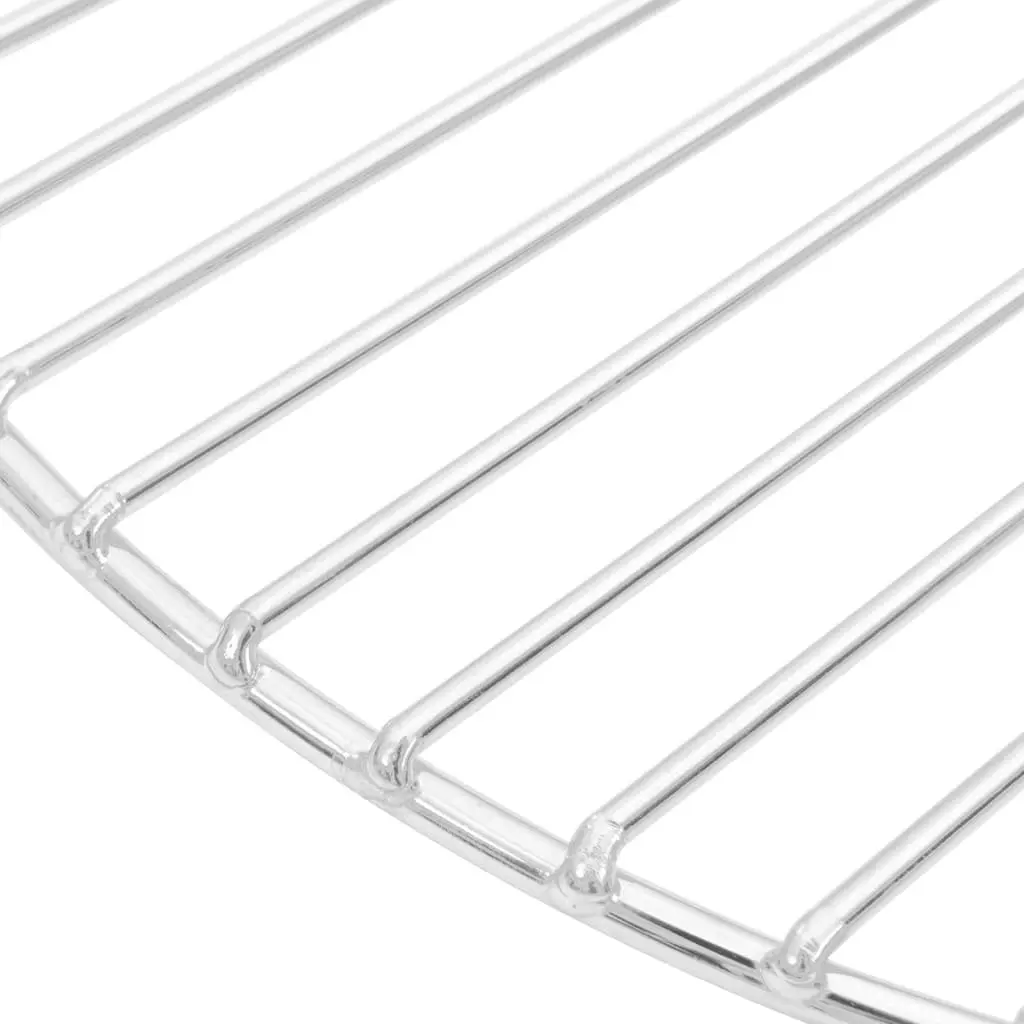 Round Grill Grate 37cm Stainless Steel Portable Barbecue Cooking Surface for Charcoal Kettle Fire Bowl
