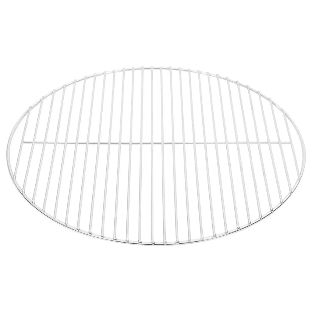 Portable BBQ Grate Round 50cm Stainless Steel for Charcoal Kettle Grills Outdoor Cooking