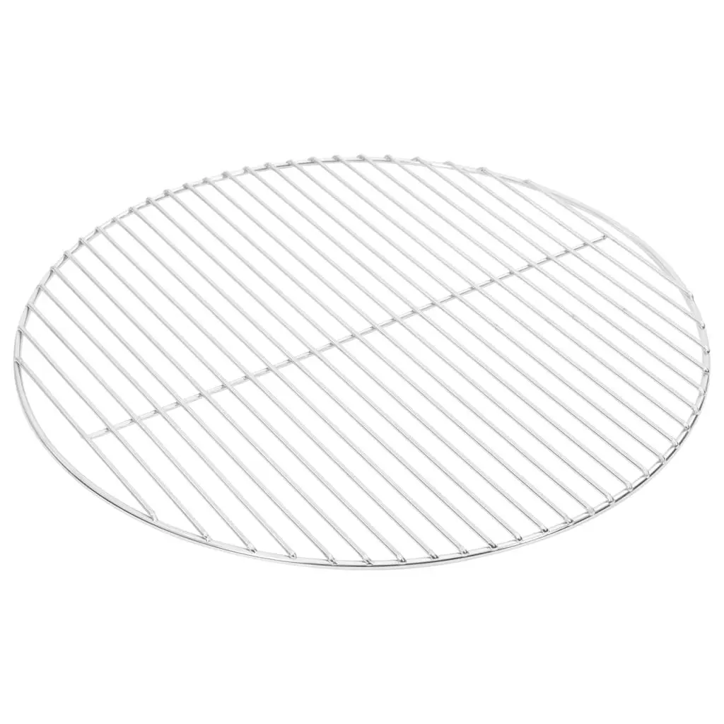 Portable BBQ Grate Round 50cm Stainless Steel for Charcoal Kettle Grills Outdoor Cooking
