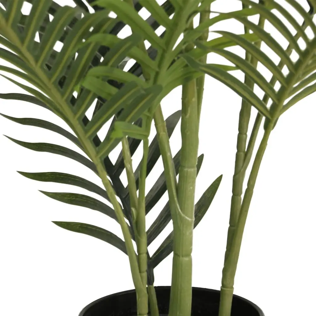Artificial Palm Tree Green 80cm Adjustable Trunk Realistic Leaves