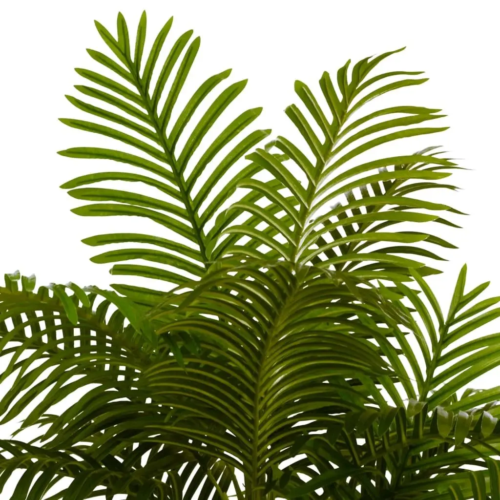 Artificial Palm Tree Green 80cm Adjustable Trunk Realistic Leaves