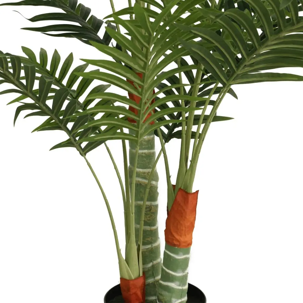 Artificial Palm Tree Green 120cm Three Trunks Indoor Outdoor Decorative Plant Pot
