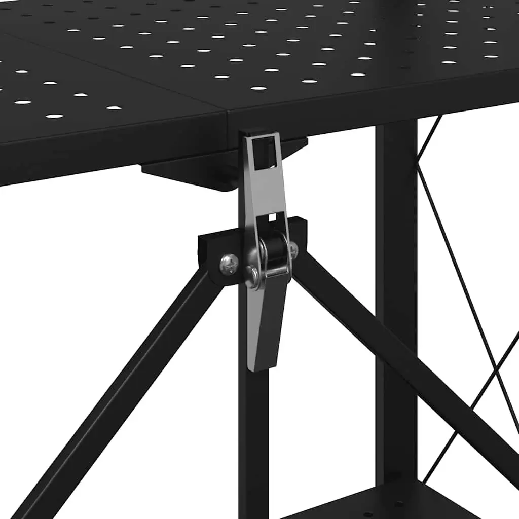 Storage Shelf Blue 71x34x88cm Mobile with Brakes Powder-coated Steel Garage Organizer
