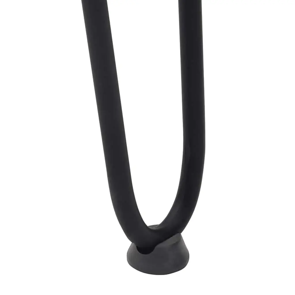 Hairpin Table Legs Black 72cm Steel Adjustable Foot Levellers 4 Piece