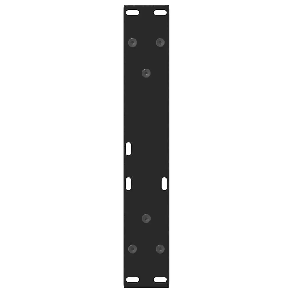 Coffee Table Legs V-Shape Steel Pair Black Modern Furniture Support 38x42-43.3cm
