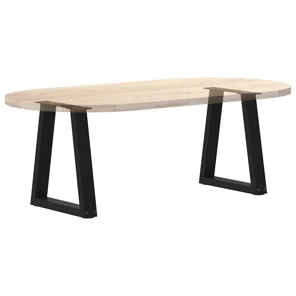 Coffee Table Legs V-Shape Steel Pair Black Modern Furniture Support 38x42-43.3cm
