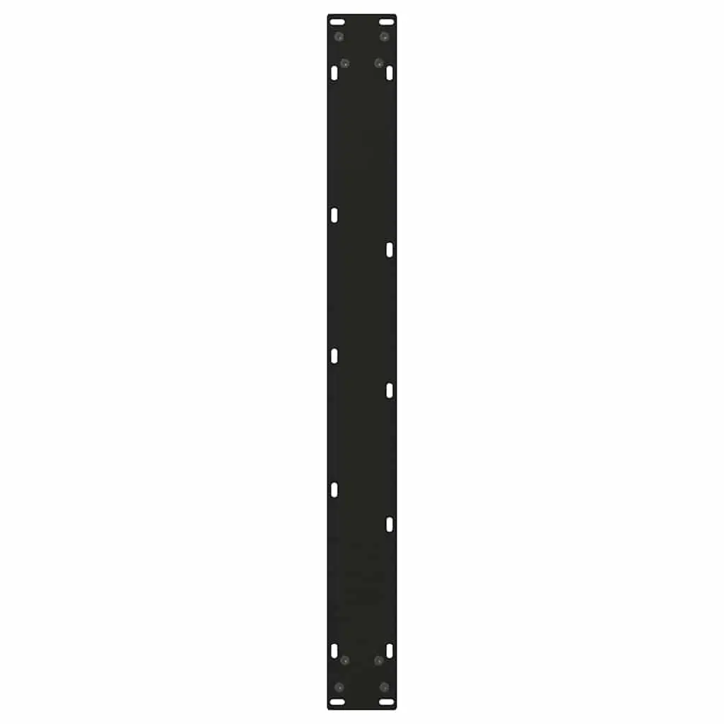 Dining Table Legs Black V-Shape 80x72-73.3cm Steel Adjustable Levellers 2 pcs