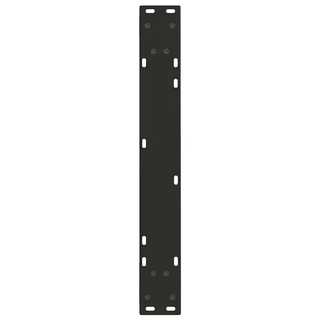 V-Shape Dining Table Legs Steel Pair Black 60x72-73.3cm Modern Design Adjustable