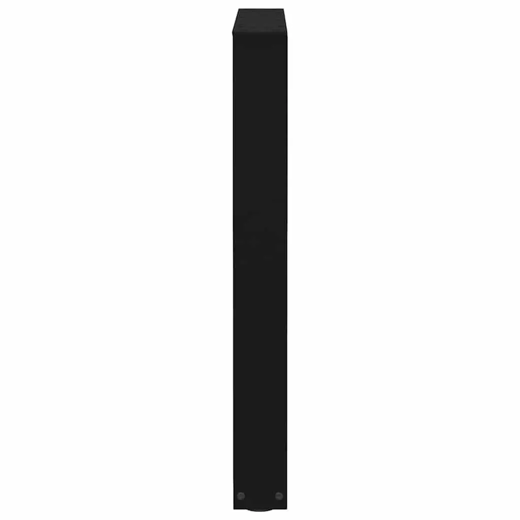 V-Shape Dining Table Legs Black Steel Adjustable 2pcs