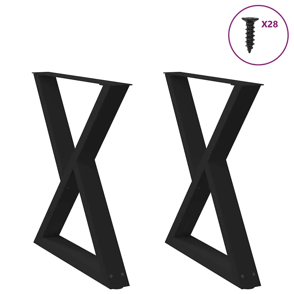 Dining Table Legs Black 70x72-73.3cm Steel Adjustable Feet Levellers