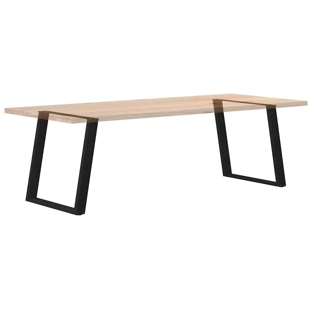 Dining Table Legs Black Steel 70x72-73cm U-Shaped Adjustable Levelers
