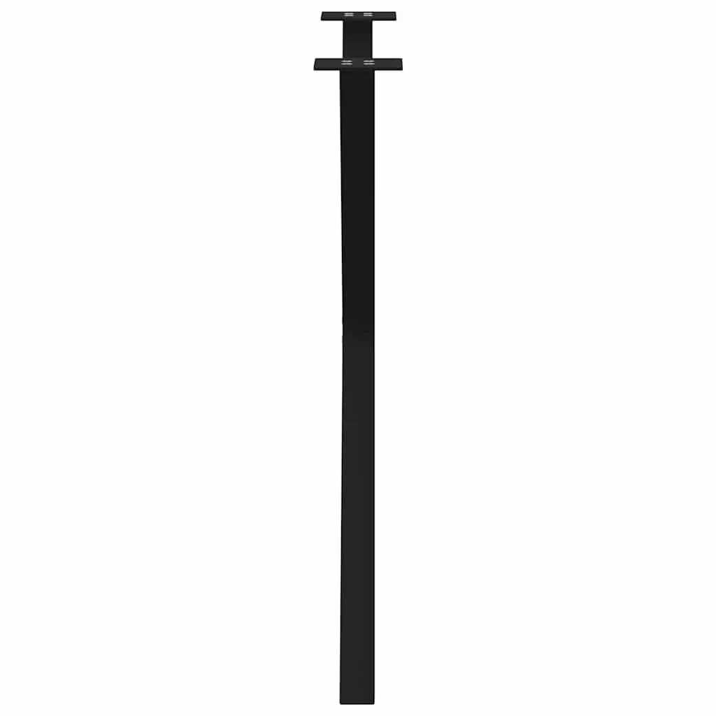 Dining Table Legs Black 70x72-73cm X-Shaped Metal Support