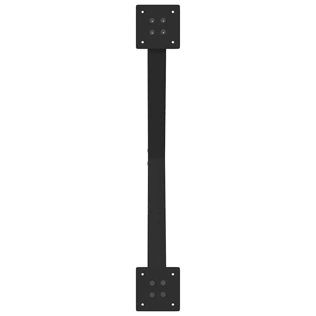 Dining Table Legs Black 70x72-73cm X-Shaped Metal Support