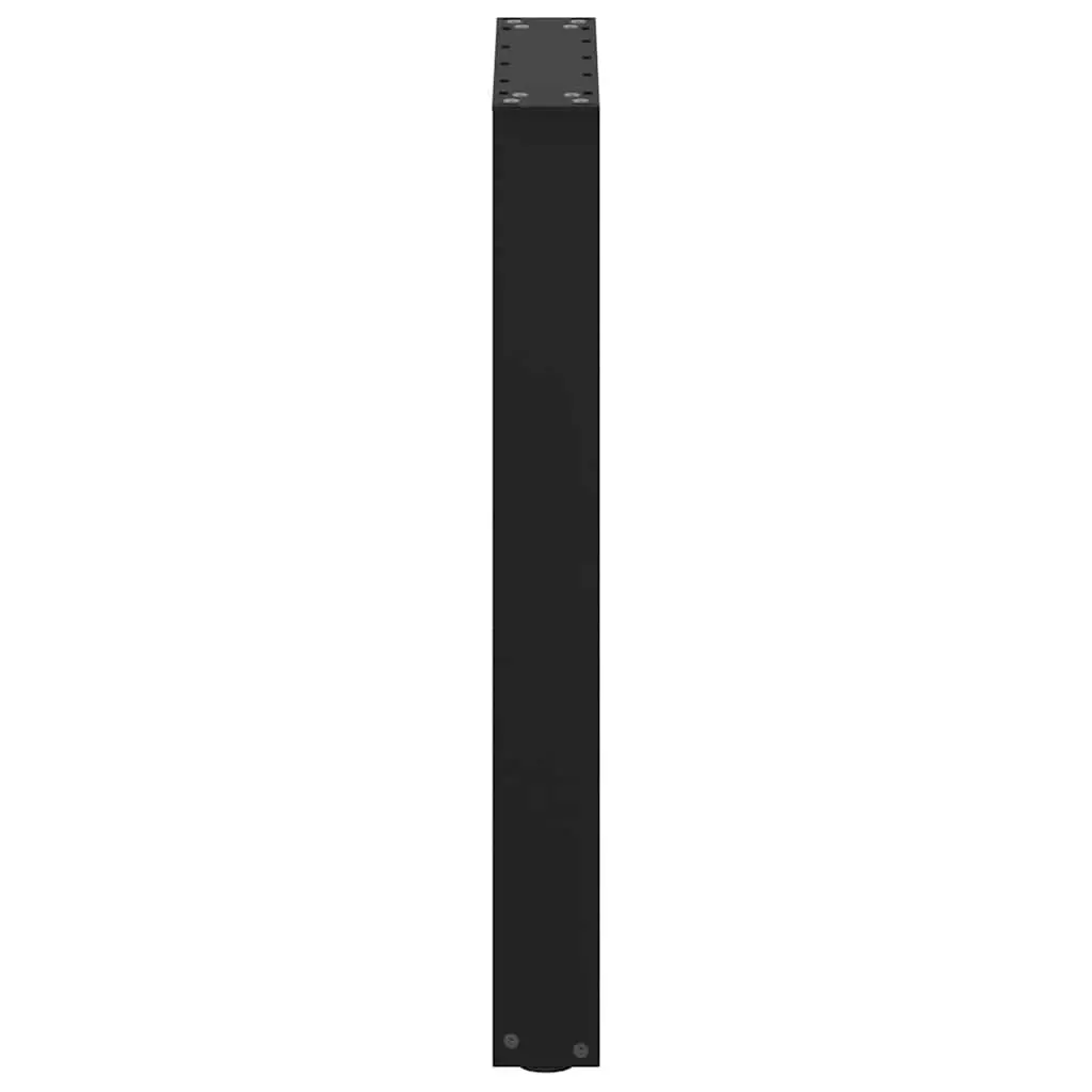 Dining Table Legs Black 50x72-73cm U-Shaped Steel Support Frame Pair