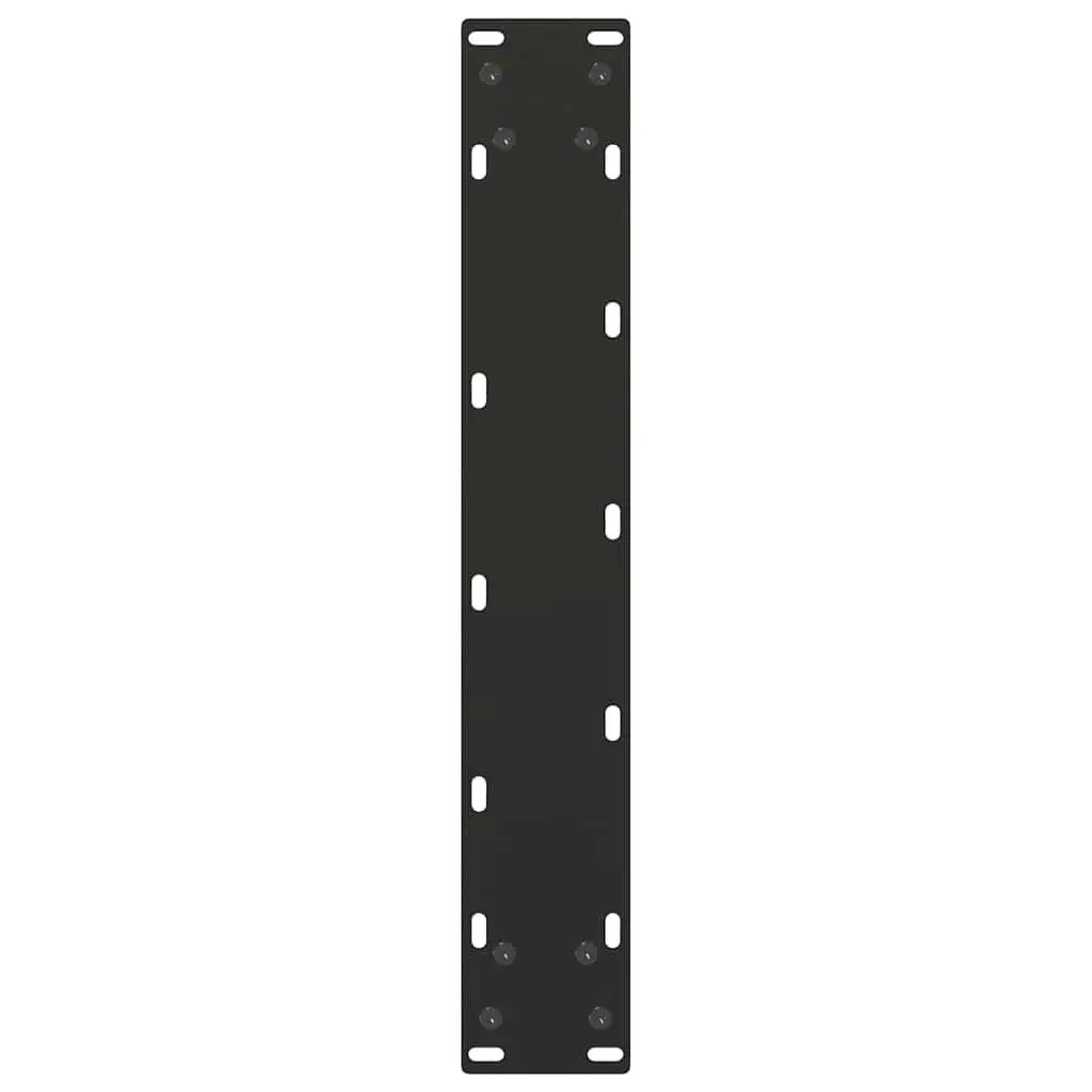 Dining Table Legs Black 50x72-73cm U-Shaped Steel Support Frame Pair