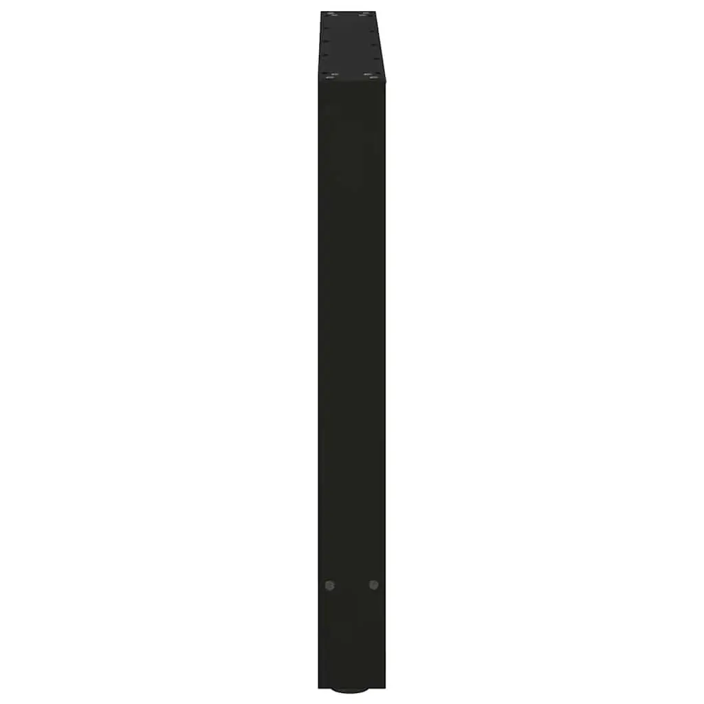 Dining Table Legs Black Steel Adjustable Levelers 80x72-73cm Support