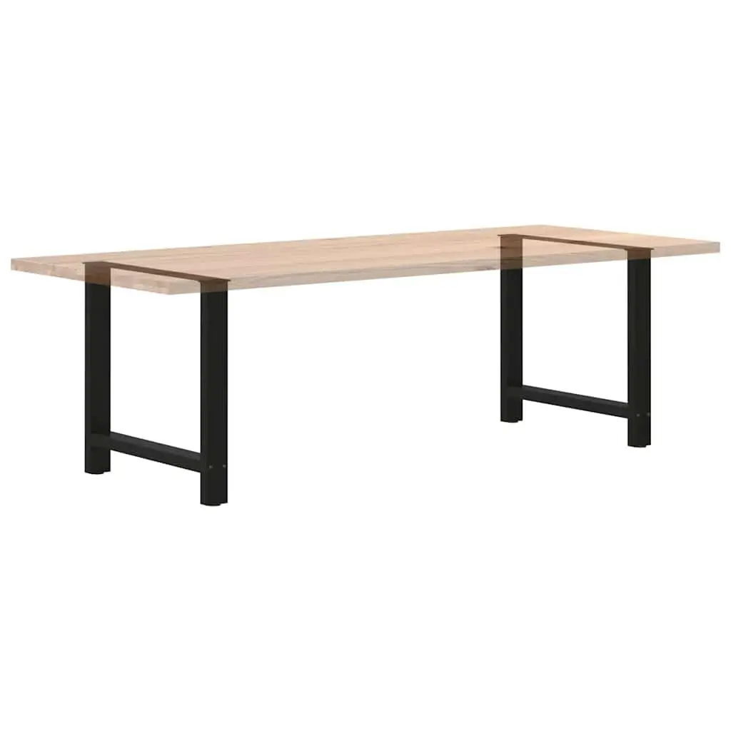 Dining Table Legs Black Steel Adjustable Levelers 80x72-73cm Support