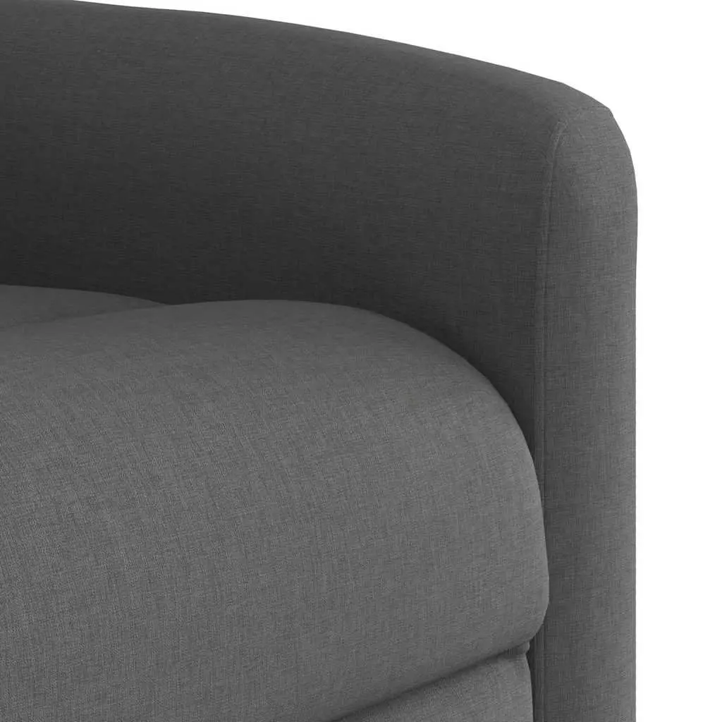 Grey Fabric Massage Recliner Chair