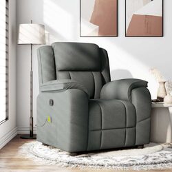 Concise Grey Fabric Massage Recliner Chair Overview