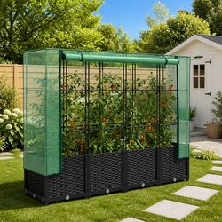 Raised Garden Bed Greenhouse Cover for Growing