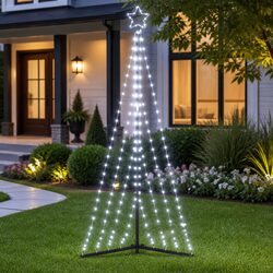 Compact and Versatile 187cm LED Christmas Tree for Your Celebrations