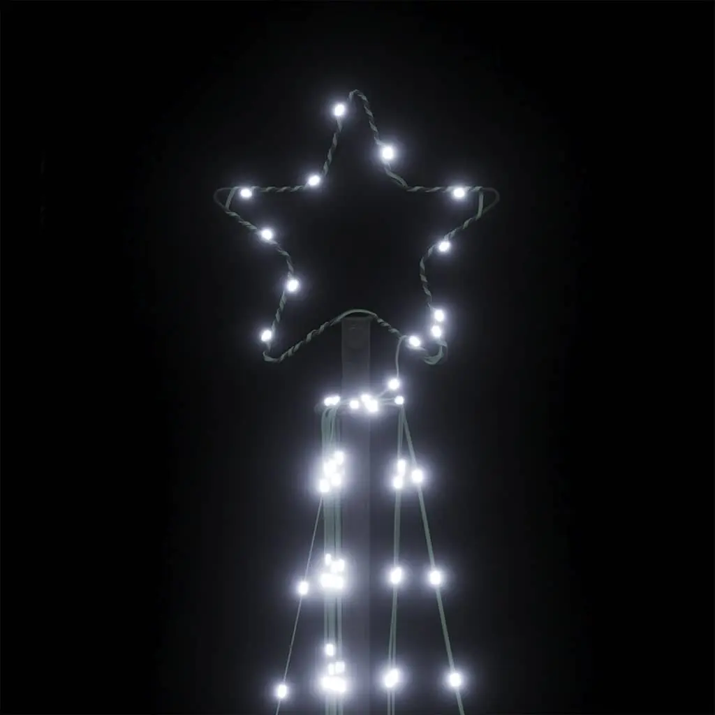LED Christmas Tree Cold White 187cm 339 Lights 8 Effects Indoor Outdoor