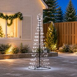 Compact 180cm LED Christmas Tree for Festive Cheer