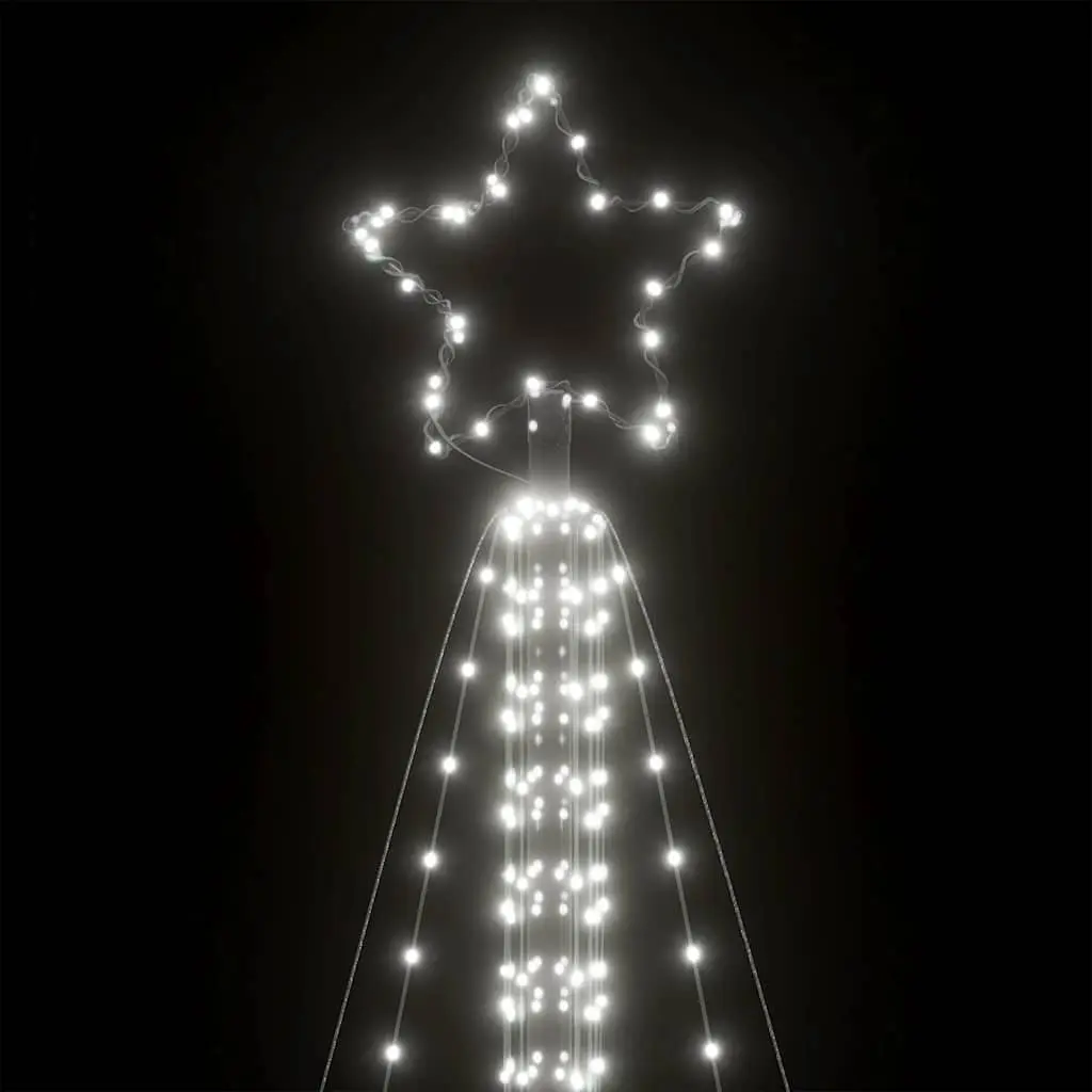 LED Christmas Tree Cold White 478cm 861 Lights 8 Effects Indoor Outdoor