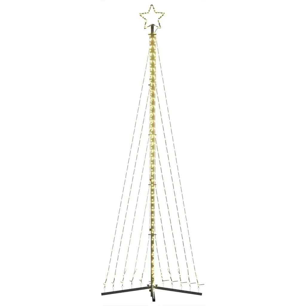 LED Christmas Tree 302cm Warm White 495 Lights 8 Lighting Effects Indoor Outdoor Holiday Decoration