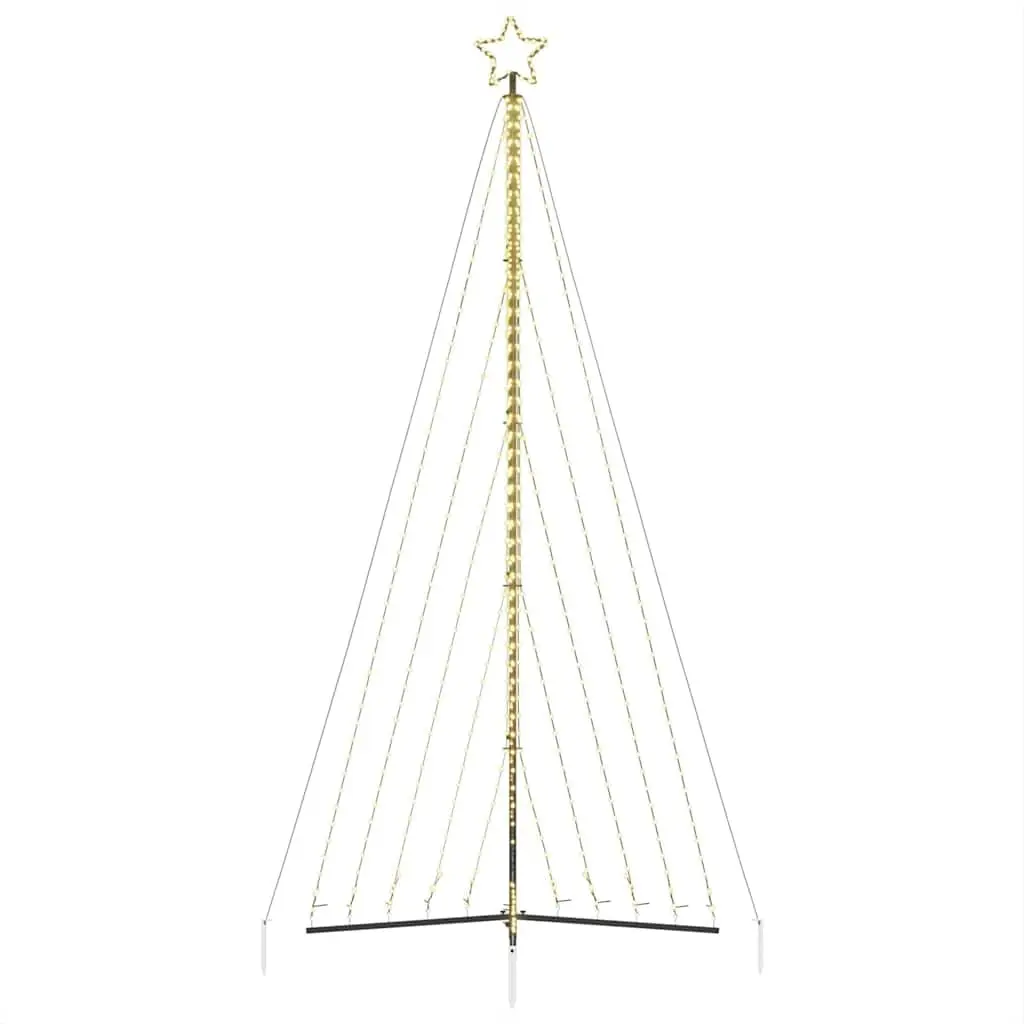 LED Christmas Tree White 4045cm 570 Warm White Lights 8 Effects Indoor Outdoor Decoration