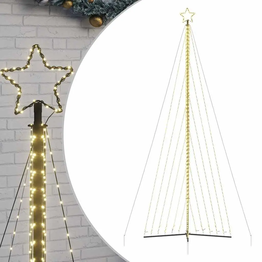 LED Christmas Tree Warm White 478cm 789 Lights 8 Effects Indoor Outdoor Holiday