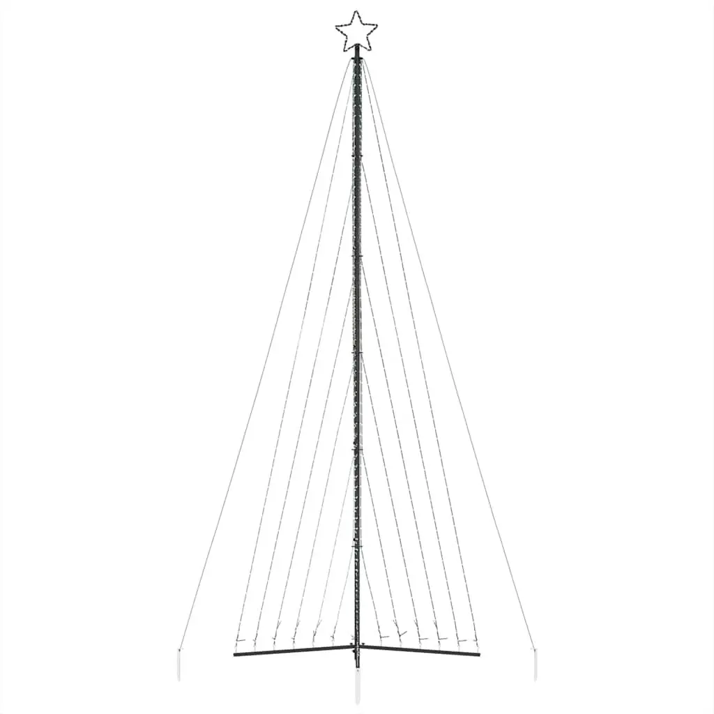 LED Christmas Tree Cold White 478cm Indoor Outdoor Holiday Decoration with 789 Lights and 8 Lighting Effects