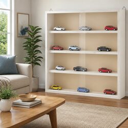 Wooden Wall-Mounted Display Cabinet: Simple and Effective