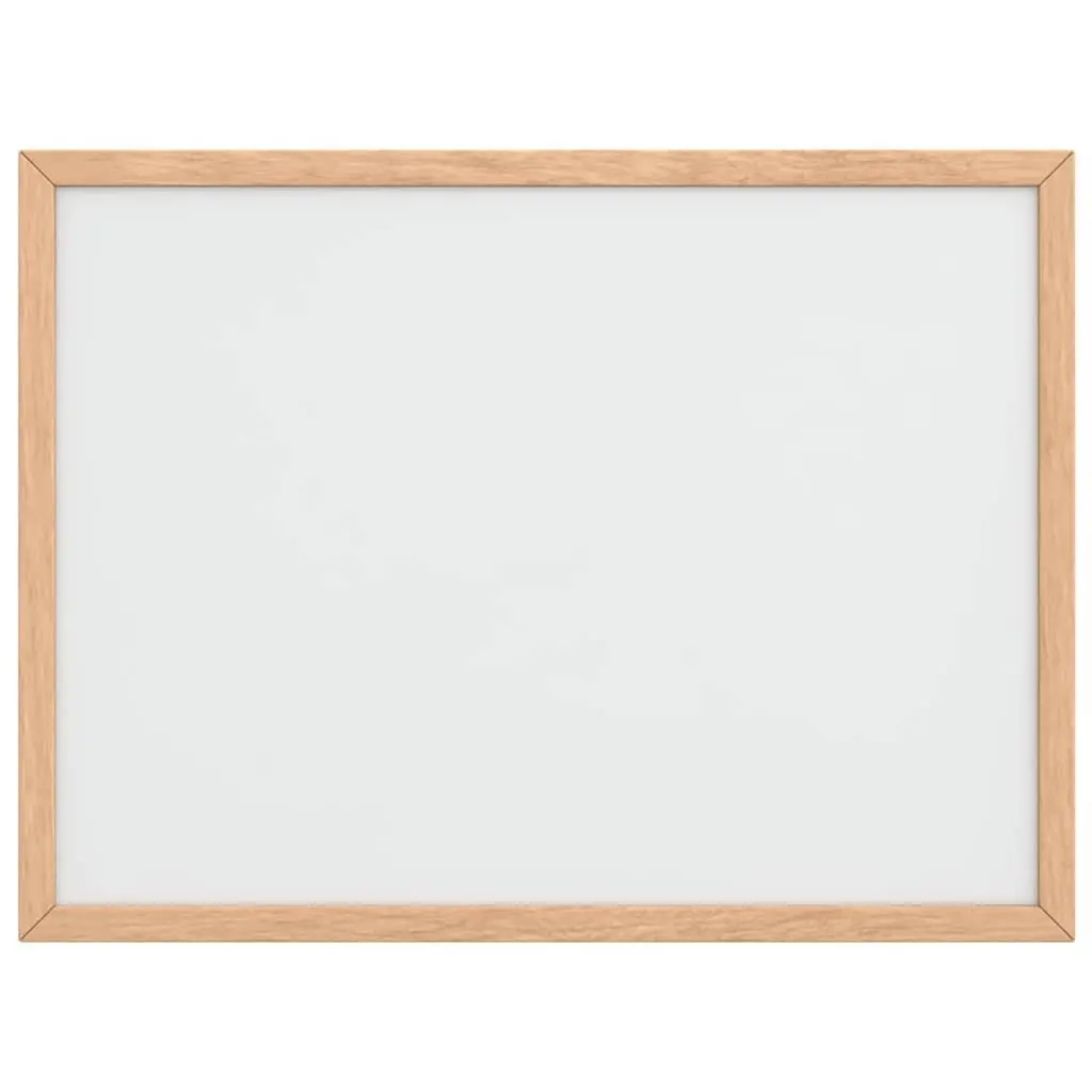 Magnetic Whiteboard Pine Wood Frame 40x30cm Lacquer-coated Surface Home Office Display
