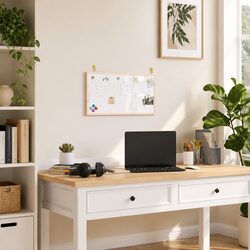 Magnetic Whiteboard with Solid Pine Frame 60x30cm