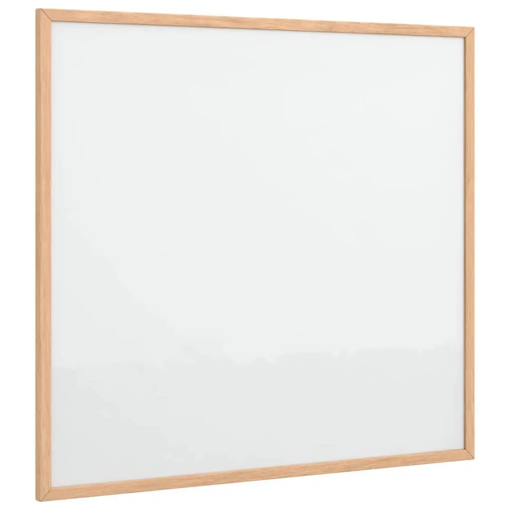 Magnetic Whiteboard White Solid Pine Wood Frame 60x55 cm Dry Erase Board