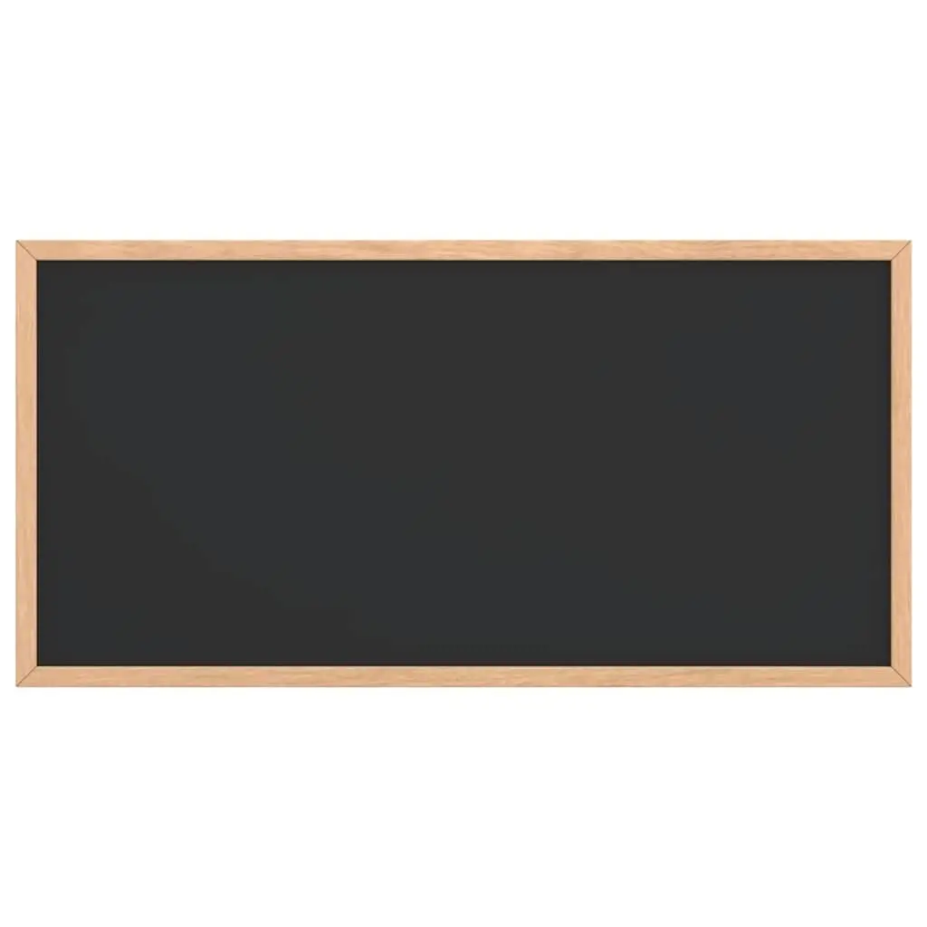 Chalkboard Bulletin Board Pine Wood Frame 60x30cm Vertical Horizontal Wall Mount