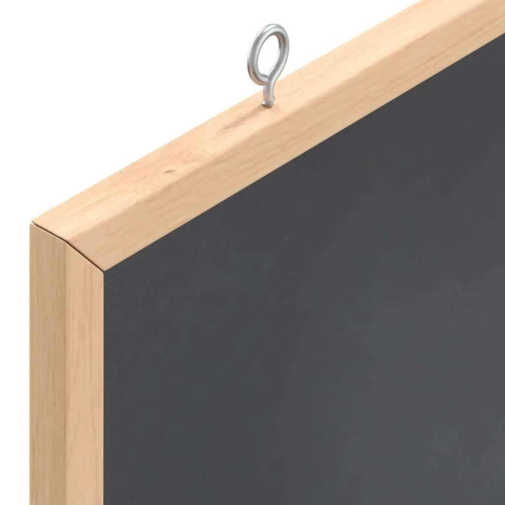 Chalkboard Bulletin Board Pine Wood Frame 60x30cm Vertical Horizontal Wall Mount