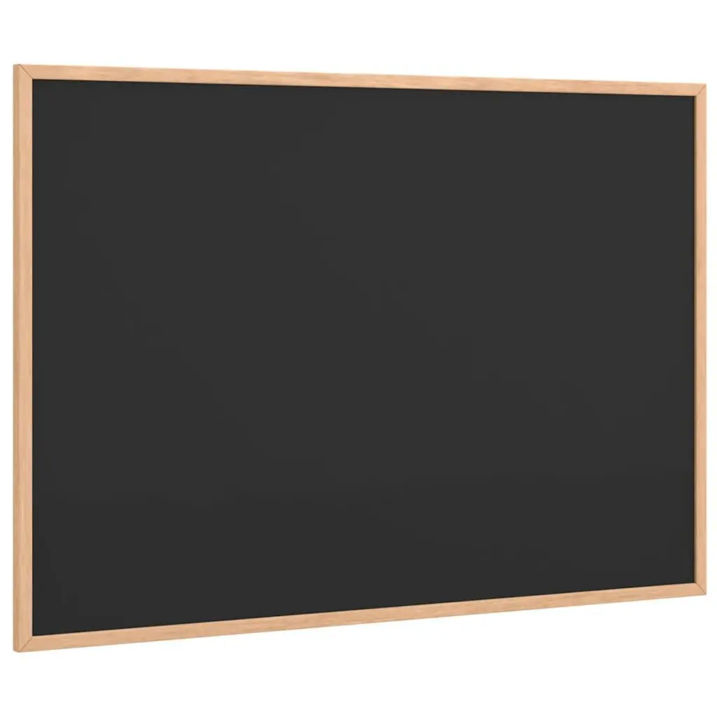 Chalkboard Black 80x55cm Solid Pine Wood Frame Smooth Writing Surface